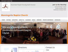 Tablet Screenshot of morningsidebaptistchurch.com
